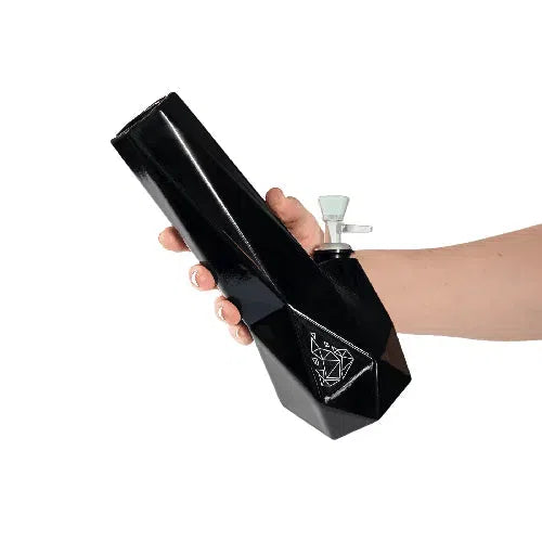 BRNT Designs Ceramic Hexagon Water Pipe-BRNT-Black-NYC Glass