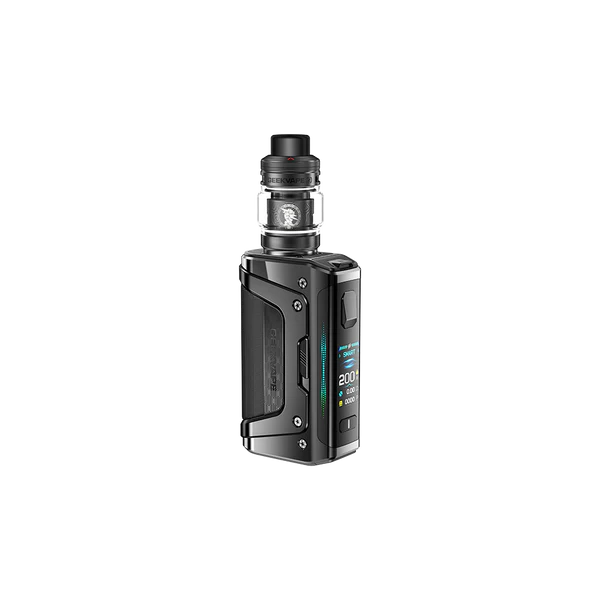 Black GeekVape Aegis Legend 5 Kit with Z Tank 5, 200W waterproof vape mod starter kit.