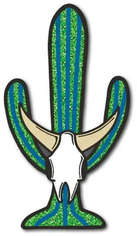 DARBY SAGUARO CACTUS WITH COW SKULL HAT PIN-Darby-NYC Glass
