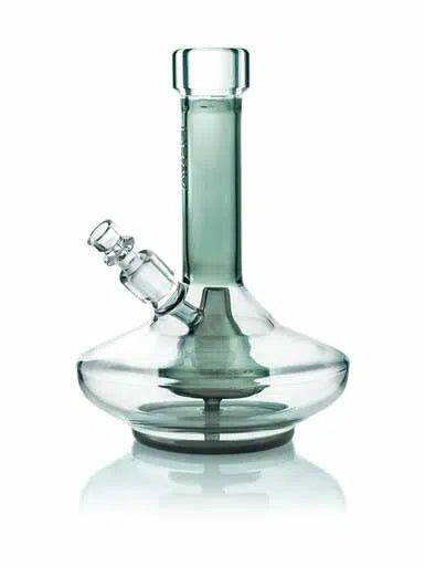 GRAV® Small Wide Base Water Pipe Smoke With Clear Accents-GRAV-NYC Glass