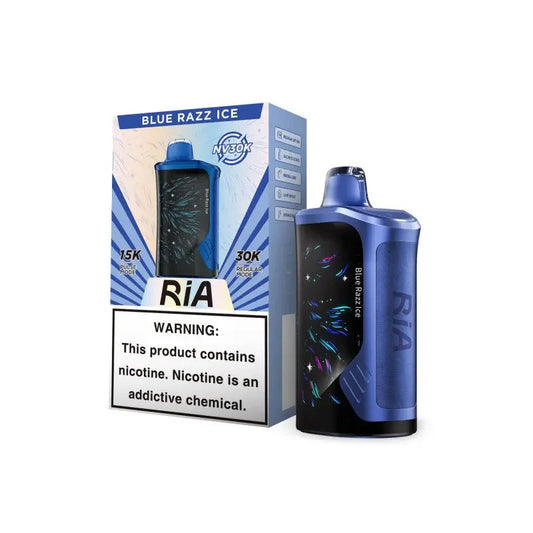 Geek Bar RIA NV30K Nicotine Disposable-Geek Bar-Blue Razz Ice-NYC Glass