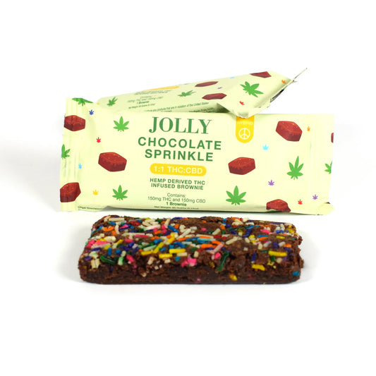 Jolly Cannabis 300mg THC Brownie-Jolly-CHOCOLATE SPRINKLE-NYC Glass