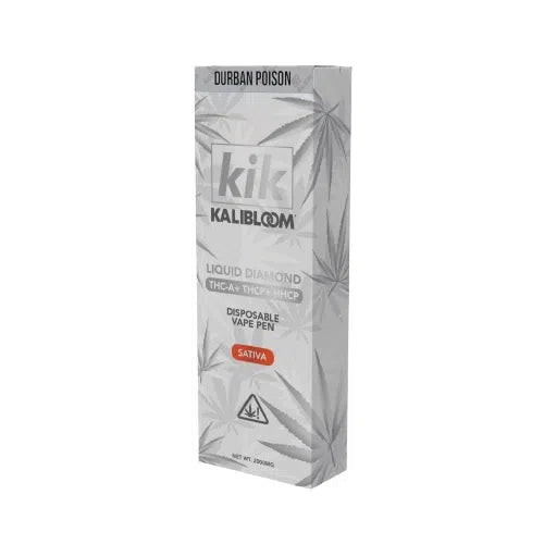 Kalibloom Kik Liquid Diamond (THC-A, THC-P, HHCP) 2000mg Disposable-Kalibloom-Durban Poison (Sativa)-NYC Glass