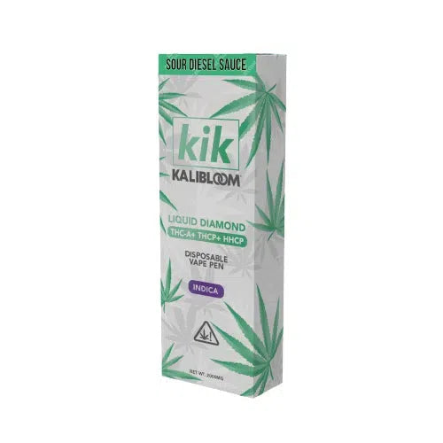 Kalibloom Kik Liquid Diamond (THC-A, THC-P, HHCP) 2000mg Disposable-Kalibloom-Sour Diesel Sauce (Indica)-NYC Glass