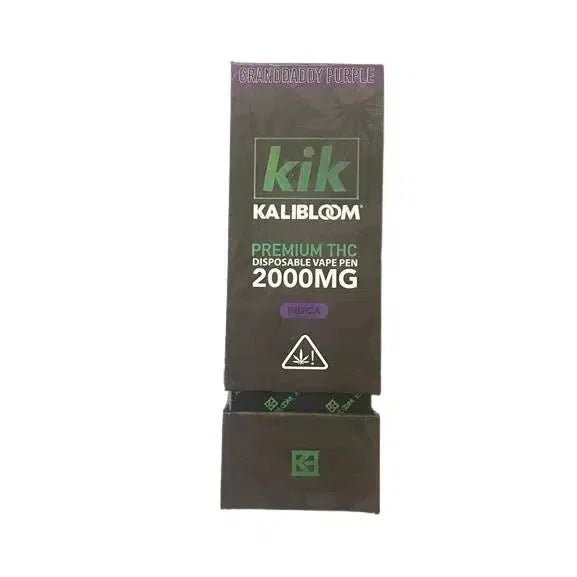 Kalibloom Kik Premium Legal THC 2000mg Disposable (Delta-8, CBN, HHC-P, THC-P, THC-V)-Kalibloom-Grandaddy Purple (Indica)-NYC Glass