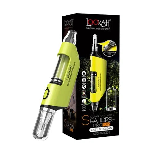 Lookah Seahorse Pro Plus Electric Nectar Collector & 510 Battery-Lookah-Neon Green-NYC Glass