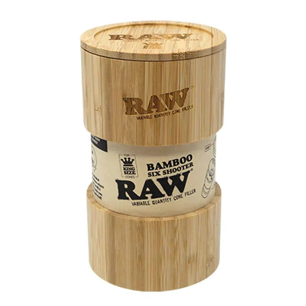 Raw Bamboo Six Shooter Variable Quantity Cone Filler - King Size-RAW-NYC Glass