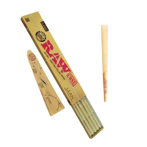 Raw Classic Lean Pre-Rolled Cones - 12pk Box-RAW-NYC Glass