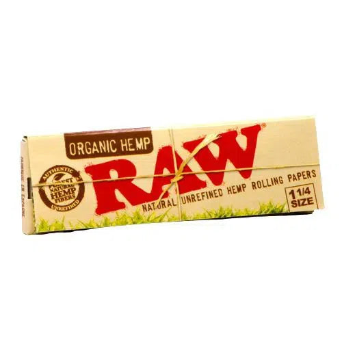 Raw Organic Hemp 1 1/4 Rolling Papers 24pk Box-RAW-NYC Glass