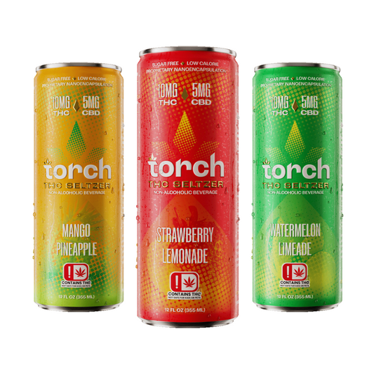 Torch THC Infused Seltzer & Iced Tea 12oz 4pk-Torch-NYC Glass