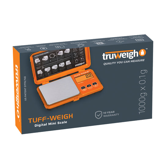 Truweigh Tuff-Weigh Scale 1000g x 0.1g Orange/Black-Truweigh-NYC Glass