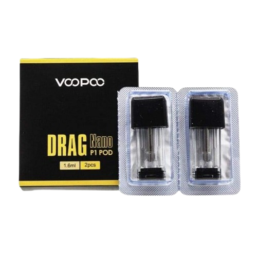 VooPoo Drag Nano Replacement Pods-VooPoo-P1 1.5ohm 1.6ml 2pk-NYC Glass