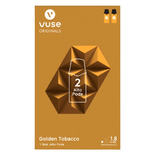 Vuse Alto Golden Tobacco Pods NYC GLASS 718 Vuse Alto Golden Tobacco Pods NYC GLASS 718