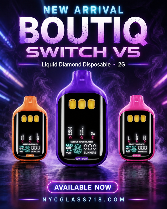 New Boutiq Switch V5 Liquid Diamond Disposable 2G - Available Now at NYC Glass 718