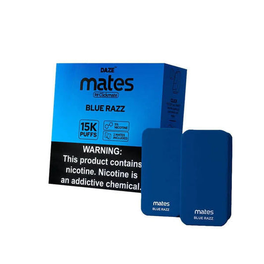 7 Daze Clickmate Mates Pods 15,000 Puffs-7 Daze-Blue Razz-Single Pod-NYC Glass