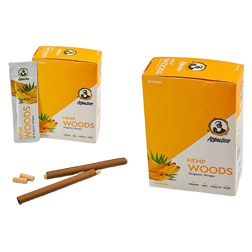 Afghan Hemp Woods Self Rolling Wraps-Afghan Hemp-Banana-NYC Glass