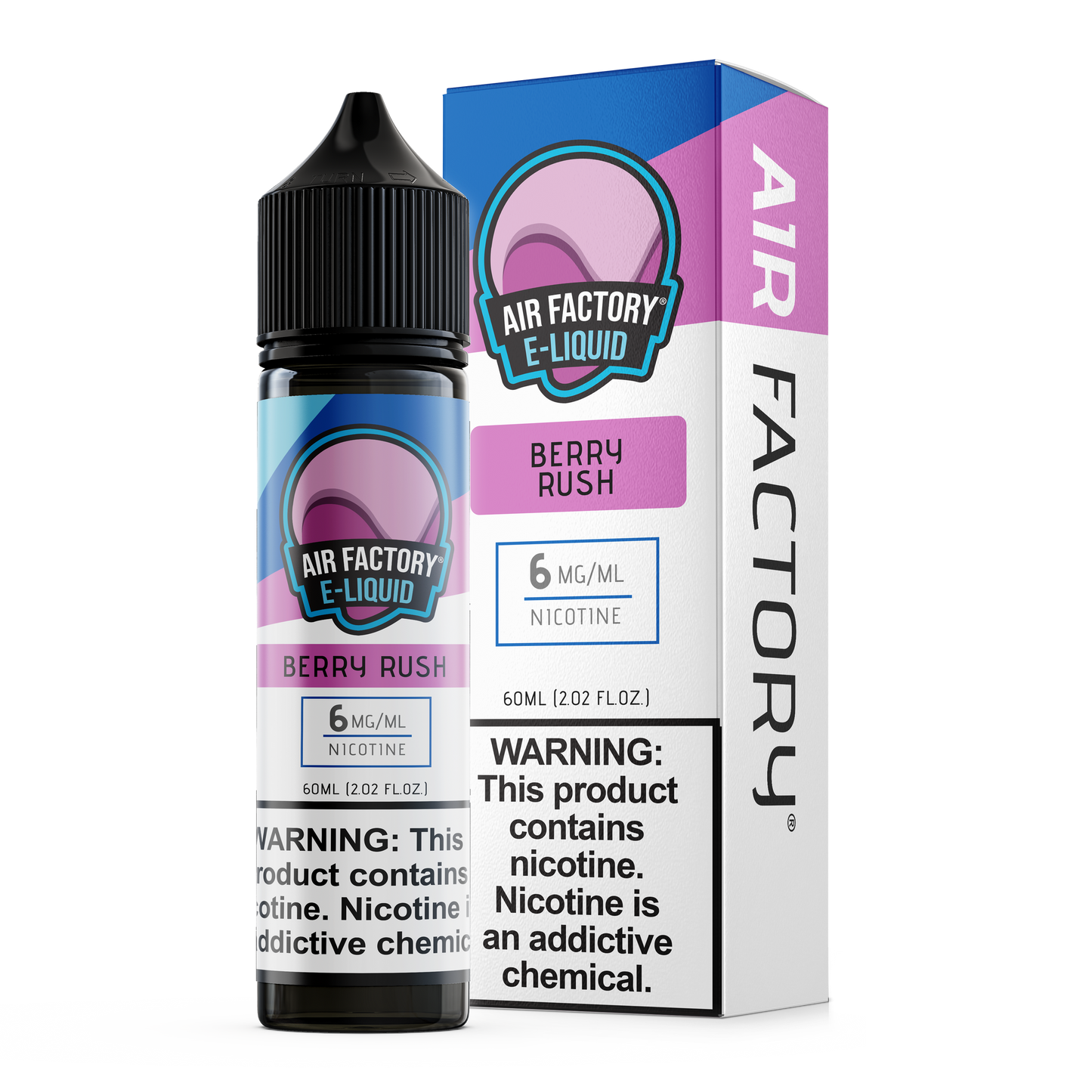 Air Factory Freebase E-Juice 60ml-Air Factory-Berry Rush-3mg-NYC Glass