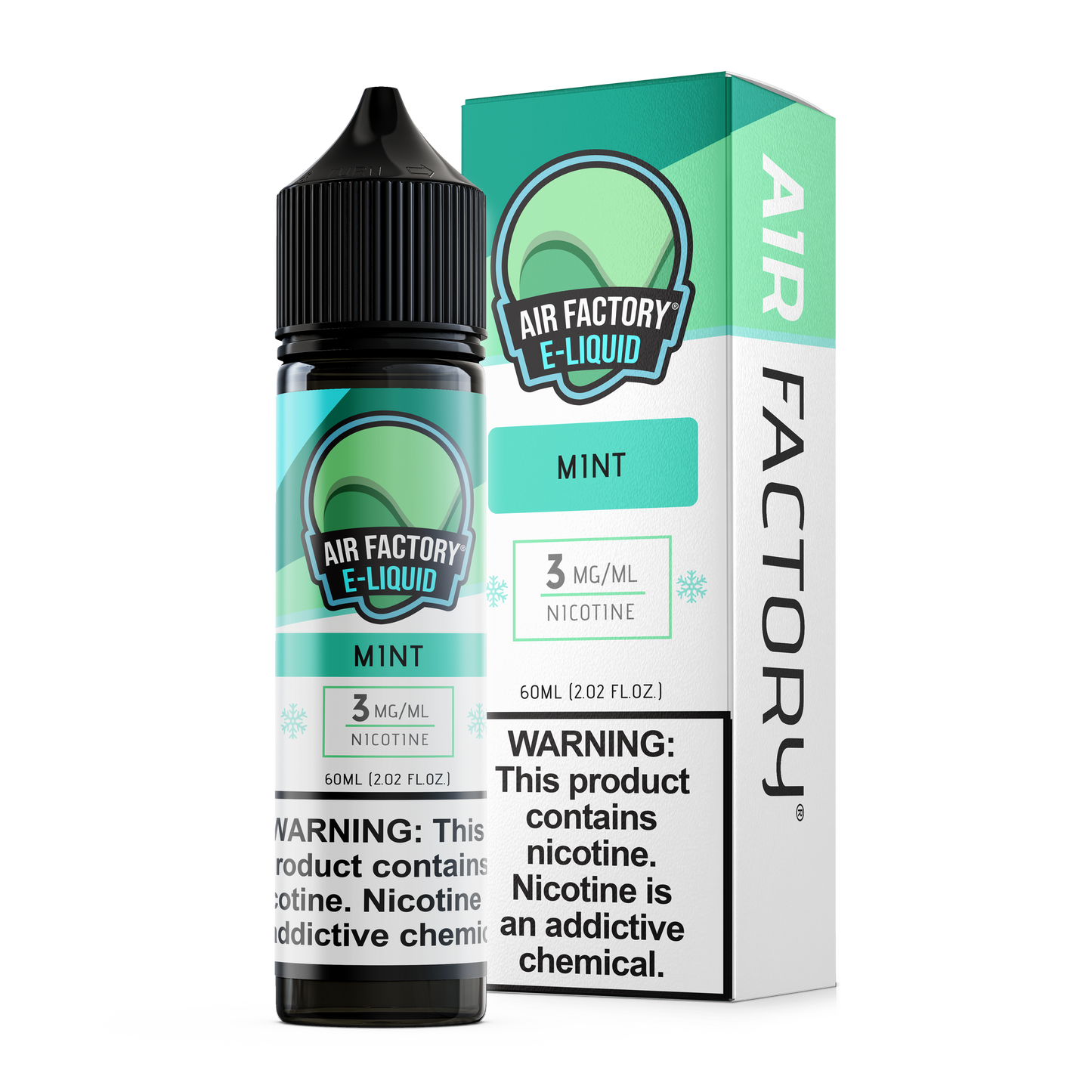 Air Factory Freebase E-Juice 60ml-Air Factory-Mint-3mg-NYC Glass