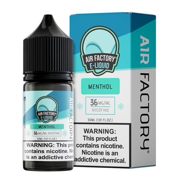 Air Factory Salt Nic E-Juice 30ml-Air Factory-Menthol-18mg-NYC Glass