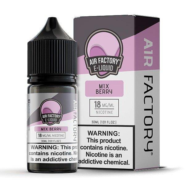 Air Factory Salt Nic E-Juice 30ml-Air Factory-Mix Berry-18mg-NYC Glass