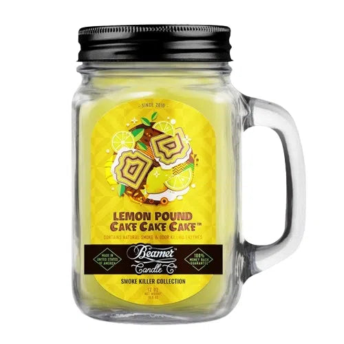 Beamer Candle Co. Smoke Killer Collection Large 12oz Candle-Beamer Candle Co.-Lemon Pound Cake-NYC Glass