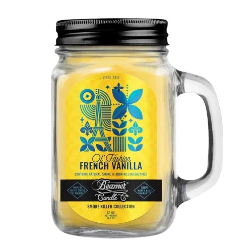 Beamer Candle Co. Smoke Killer Collection Large 12oz Candle-Beamer Candle Co.-Ol' Fashion French Vanilla-NYC Glass