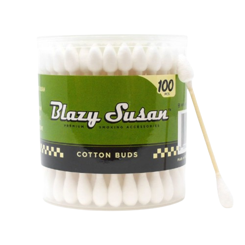 Blazy Susan Cotton Buds Green 100ct-Glass Cleaner & Tools-Blazy Susan-NYC Glass
