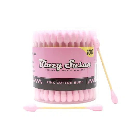 Blazy Susan Pink Cotton Buds 100ct-Blazy Susan-NYC Glass