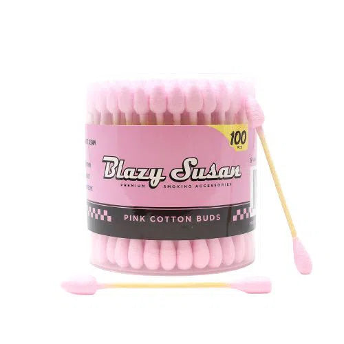 Blazy Susan Pink Cotton Buds 100ct-Glass Cleaner & Tools-Blazy Susan-NYC Glass