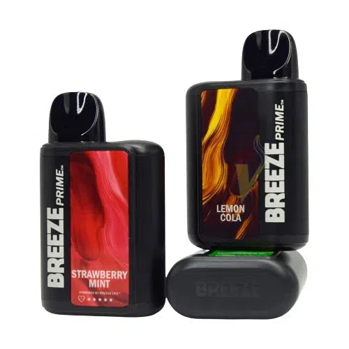 Breeze Prime 6000 Puff Nicotine Disposable-Breeze-Strawberry Mint-NYC Glass