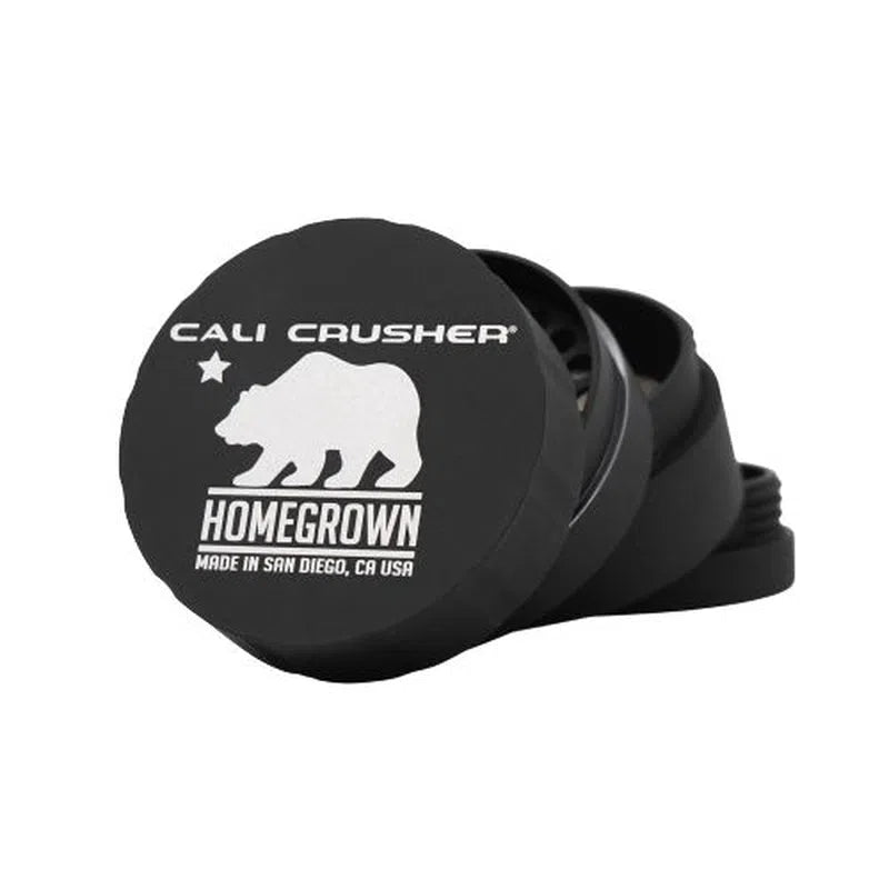 Cali Crusher® Homegrown Standard Quick Lock 2.35" 4 Piece Hard Top Grinder-Cali Crusher-Black-NYC Glass