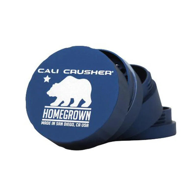 Cali Crusher® Homegrown Standard Quick Lock 2.35" 4 Piece Hard Top Grinder-Cali Crusher-Blue-NYC Glass