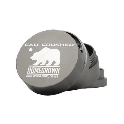 Cali Crusher® Homegrown Standard Quick Lock 2.35" 4 Piece Hard Top Grinder-Cali Crusher-Gun Metal Grey-NYC Glass