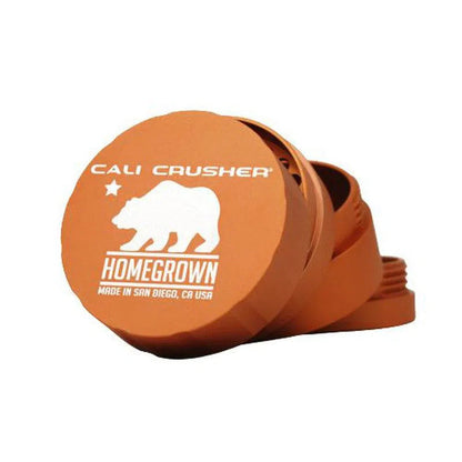 Cali Crusher® Homegrown Standard Quick Lock 2.35" 4 Piece Hard Top Grinder-Cali Crusher-Orange-NYC Glass