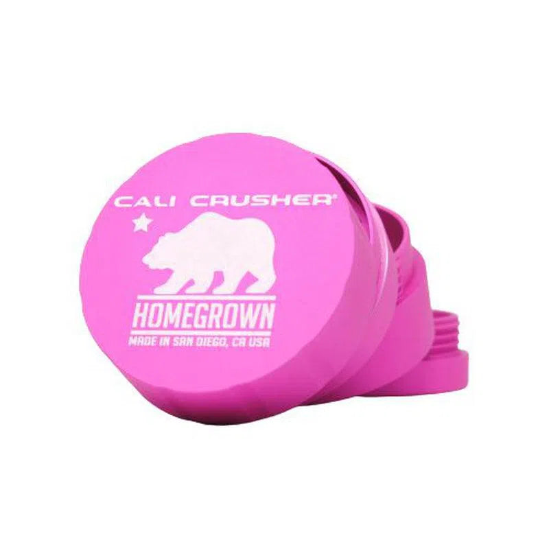 Cali Crusher® Homegrown Standard Quick Lock 2.35" 4 Piece Hard Top Grinder-Cali Crusher-Pink-NYC Glass