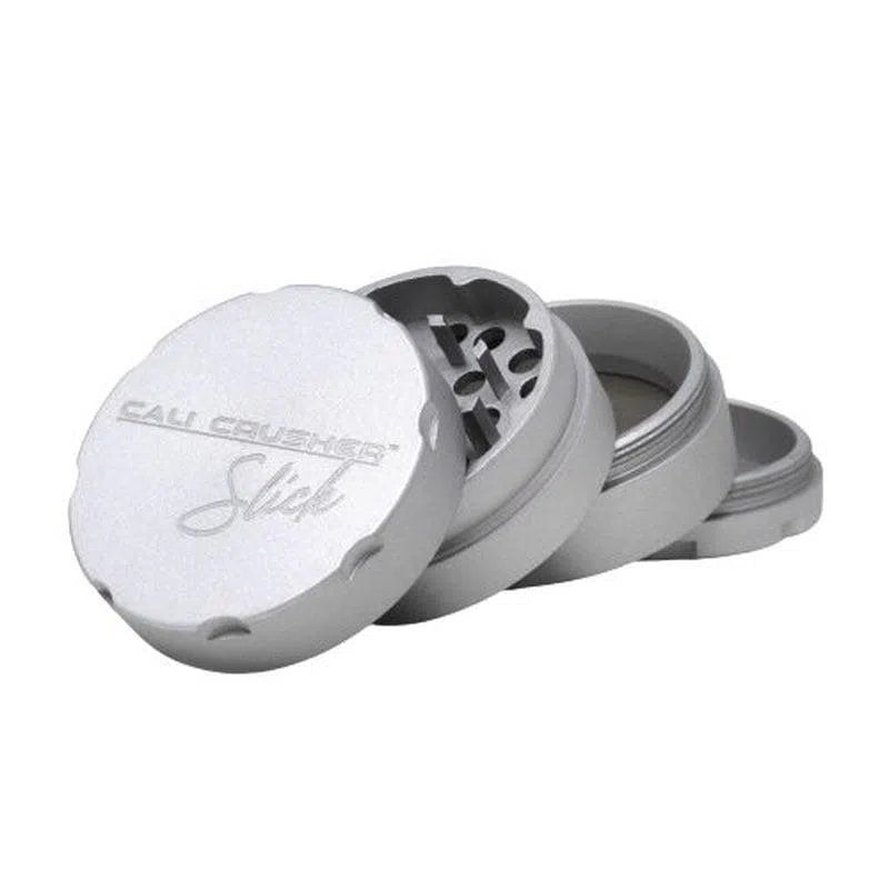 Cali Crusher® O.G. Slick 2" 4 Piece Non Stick Hard Top Grinder-Cali Crusher-Silver-NYC Glass