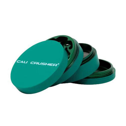 Cali Crusher® Powder Coated 2.5" 4 Piece Matte Finish Hard Top Grinder-Cali Crusher-Green-NYC Glass