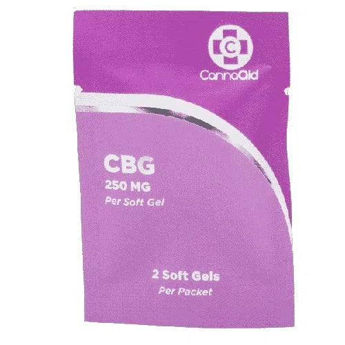 CannaAid CBG Soft Gel Capsules 500mg 2pk-THC Capsules-CannaAid-NYC Glass