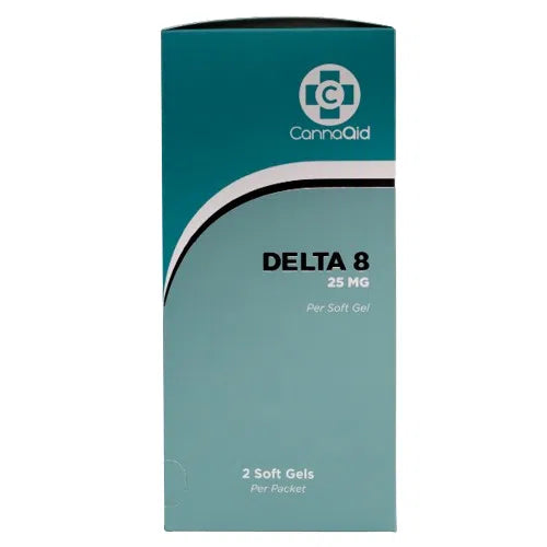 CannaAid Delta 8 Soft Gel Capsules 50mg 2pk-CannaAid-NYC Glass