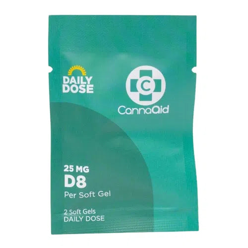 CannaAid Delta 8 Soft Gel Capsules 50mg 2pk-CannaAid-NYC Glass