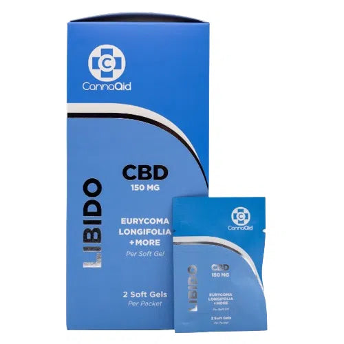 CannaAid Libido (Male Enhancement) Vegan Soft Gel Capsules 300mg 2pk-THC Capsules-CannaAid-NYC Glass