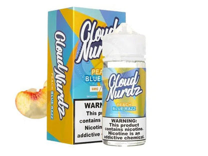 Cloud Nurdz 100ml E-Juice-Cloud Nurdz-Peach Blue Razz 3mg-NYC Glass