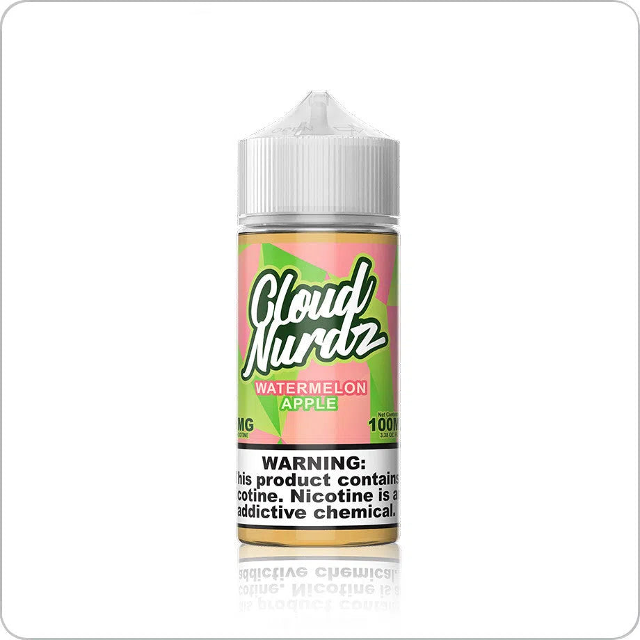 Cloud Nurdz 100ml E-Juice-Cloud Nurdz-Watermelon Apple 3mg-NYC Glass