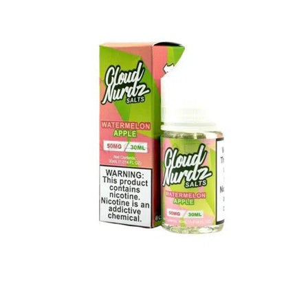 Cloud Nurdz Salts Tobacco-Free 30ml E-Juice-Cloud Nurdz-Iced Watermelon Apple 50mg-NYC Glass