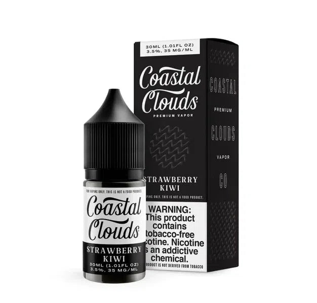 Coastal Clouds 35mg E-Juice-Coastal Clouds-Strawberry Kiwi-NYC Glass