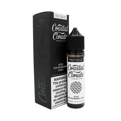 Coastal Clouds 3mg & 6mg 60ml E-Juice-Coastal Clouds-Iced Strawberry Kiwi-3mg-NYC Glass