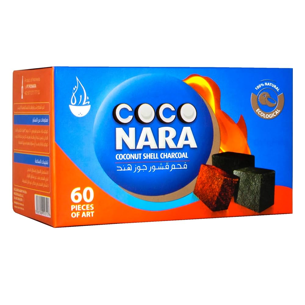Coco Nara Coconut Shell Charcoal-Coco Nara-60 Pieces-NYC GLASS 718