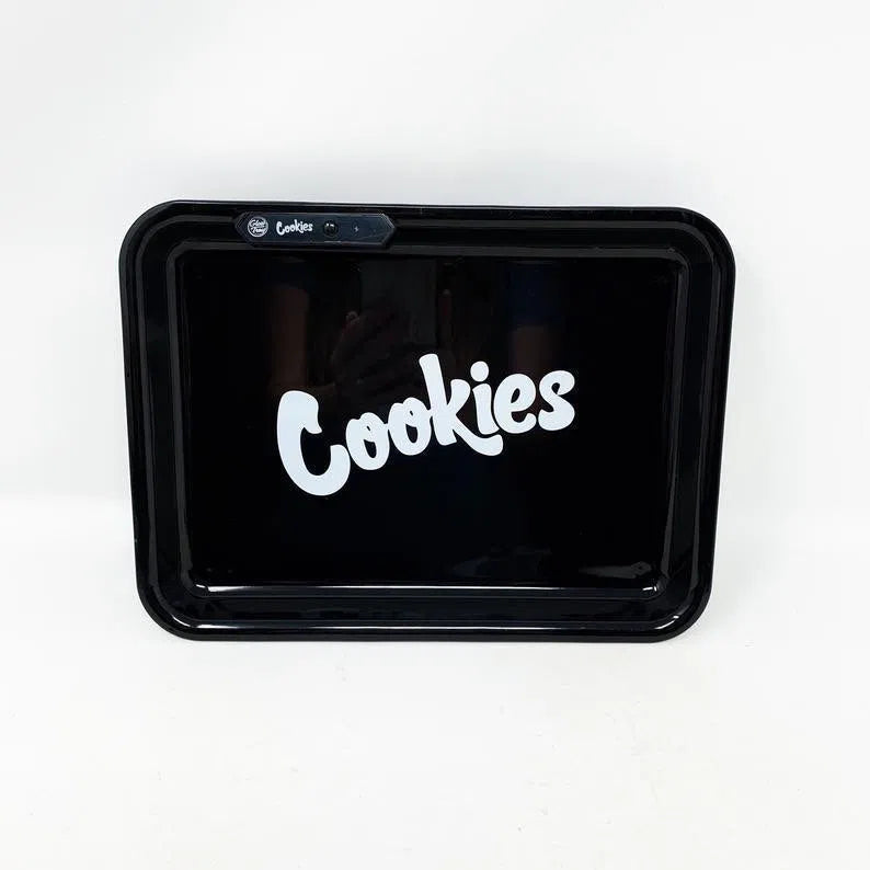 Cookies V3 Glow Rolling Tray-Cookies-Black-NYC Glass