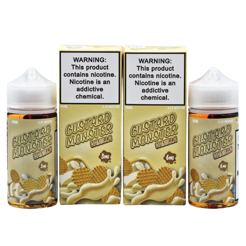 Custard Monster Freebase E-Juice 100ml-Custard Monster-Vanilla-3mg-NYC GLASS 718