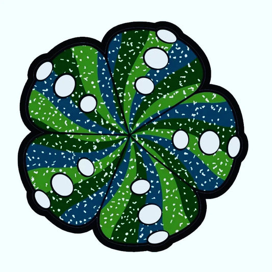 Darby Holm Moodmat-Darby-2021 8" cactus (Peyote) (*UV & GLOW IN THE DARK)-NYC Glass